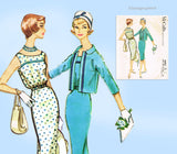 McCall's 4995: 1950s Misses Dress & Jacket Sz 36 B Vintage Sewing Pattern