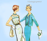 McCall's 4995: 1950s Misses Dress & Jacket Sz 36 B Vintage Sewing Pattern