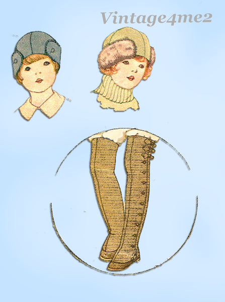 McCall 5038: 1930s Rare Toddler Hat & Leggings Size 2 Vintage Sewing Pattern