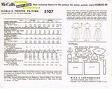 McCall's 5107: 1950s Stunning Misses Dress Size 36 Bust Vintage Sewing Pattern