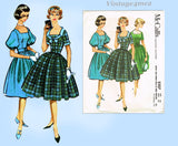 McCall's 5107: 1950s Stunning Misses Dress Size 36 Bust Vintage Sewing Pattern