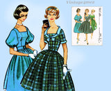 McCall's 5107: 1950s Stunning Misses Dress Size 36 Bust Vintage Sewing Pattern