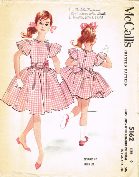 1950s dress patterns Vintage Women's Short Sleeved Dress with Sash Mail Order Pattern 4736, –  ThirdShiftVintage.com main image 1
