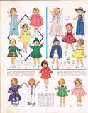 1930s Vintage McCall Sewing Pattern 525 Shirley Temple 18inch Doll Clothes