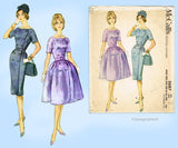 McCall's 5687: 1960s Uncut Misses Street Dress Sz 34 Bust Vintage Sewing Pattern