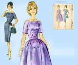 McCall's 5687: 1960s Uncut Misses Street Dress Sz 34 Bust Vintage Sewing Pattern