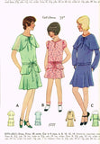 McCall 5777: 1920s Cute Uncut Girls Flapper Dress Size 10 Vintage Sewing Pattern