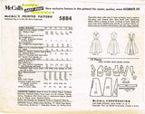 McCalls 5884: 1960s Uncut Misses Sun Dress Sz 36 Bust Vintage Sewing Pattern
