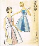 McCalls 5884: 1960s Uncut Misses Sun Dress Sz 36 Bust Vintage Sewing Pattern