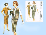 1960s Vintage McCalls Sewing Pattern 5975 Misses One Yard Suit Separates Sz 36 Bust