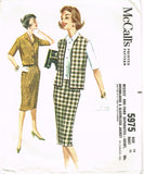 1960s Vintage McCalls Sewing Pattern 5975 Misses One Yard Suit Separates Sz 36 Bust