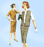1960s Vintage McCalls Sewing Pattern 5975 Misses One Yard Suit Separates Sz 36 Bust