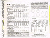 McCall 6119: 1960s Uncut 2 Piece Sailor Dress Sz 36 Bust Vintage Sewing Pattern