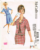 McCall 6119: 1960s Uncut 2 Piece Sailor Dress Sz 36 Bust Vintage Sewing Pattern