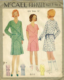 McCall 6213: 1930s Uncut Toddler Girls Flapper Dress Sz 6 Vintage Sewing Pattern