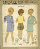 1930s Vintage McCalls Sewing Pattern 6244 Toddler Boys One Piece Suit Sz 4