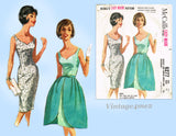 McCall's 6277: 1960s Cute Misses Party Dress Size 33 Bust Vintage Sewing Pattern