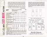 McCall's 6277: 1960s Cute Misses Party Dress Size 33 Bust Vintage Sewing Pattern