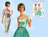 McCall's 6277: 1960s Cute Misses Party Dress Size 33 Bust Vintage Sewing Pattern