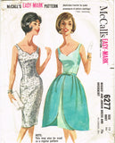 McCall's 6277: 1960s Cute Misses Party Dress Size 33 Bust Vintage Sewing Pattern