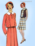 McCall 6402: 1920s Uncut Little Girls Eton Dress Size 10 Vintage Sewing Pattern