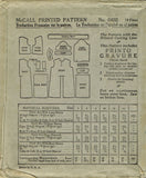 McCall 6402: 1920s Uncut Little Girls Eton Dress Size 10 Vintage Sewing Pattern