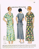 1930s Vintage McCall Sewing Pattern 6433 Uncut Hooverette Dress 32 Bust - Vintage4me2