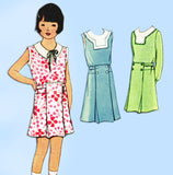 McCall 6502: 1930s Cute Uncut Girls Party Dress Size 8 Vintage Sewing Pattern