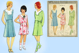 McCall 6502: 1930s Cute Uncut Girls Party Dress Size 8 Vintage Sewing Pattern