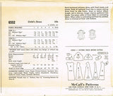 1960s Vintage McCall's Sewing Pattern 6552 Toddler Girls Flared Tent Dress Sz 3