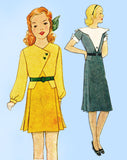 McCall 7015: 1930s Uncut Girls Art Deco Dress Size 8 Vintage Sewing Pattern