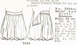 1910s Original Vintage McCall Pattern 7050 Toddler Girls Bloomers or Drawers Sz4