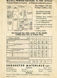 McCall Pattern 7064: 1930s Girls Housecoat & PJs Sz 8 Vintage Sewing Pattern