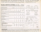 McCall 7125: 1940s Cute Uncut Girls Jumper Dress Sz 8 Vintage Sewing Pattern