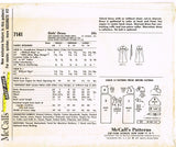 McCall 7141: 1960s Easy Little Girls Dress Size Medium Vintage Sewing Pattern
