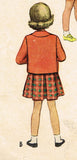 McCall 7807: 1940s Toddler Girls Suit Size 2 Original Vintage Sewing Pattern - Vintage4me2