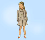 McCall 7807: 1940s Uncut Toddler Girls Suit Size 4 Vintage Sewing Pattern - Vintage4me2