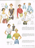 McCall Pattern 7902: 1940s Misses Tucked Blouse Sz 32 B Vintage Sewing Pattern - Vintage4me2 