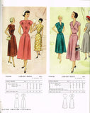 McCall 7952: 1950s Lovely Misses Street Dress Sz 31 B Vintage Sewing Pattern