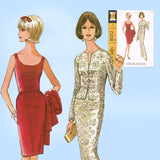1960s Vintage McCall's Sewing Pattern 8012 Uncut Misses Evening Gown Sz 38 Bust