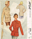 McCall 8026: 1950s Stunning Misses Fitted Coat Size 32 B Vintage Sewing Pattern