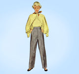McCall 8059: 1950s Uncut Little Girls Pants or Slack Sz 8 Vintage Sewing Pattern - Vintage4me2