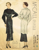 McCall 8074: 1930s Tunic Dress w Batwing Sleeves Size 40B Vintage Sewing Pattern - Vintage4me2