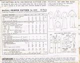 McCall 8220: 1950s Stylish Misses Dress & Jacket Sz 32 B Vintage Sewing Pattern