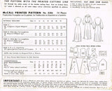 1950s Vintage McCall's Sewing Pattern 8386 Uncut Misses Shirtwaist Dress Sz 36 B