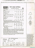 McCall 8381: 1960s Girls Helen Lee Jumper Dress Size 8 Vintage Sewing Pattern