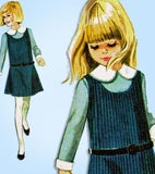 McCall 8381: 1960s Girls Helen Lee Jumper Dress Size 8 Vintage Sewing Pattern - Vintage4me2