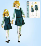 McCall 8381: 1960s Girls Helen Lee Jumper Dress Size 8 Vintage Sewing Pattern - Vintage4me2
