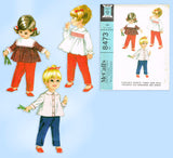 McCall 8473: 1960s Uncut Baby Helen Lee Smocked Top Sz 1 Vintage Sewing Pattern