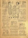 1910s Original Vintage McCall Pattern 8874 WWI Toddler Girls Edwardian Dress Sz4